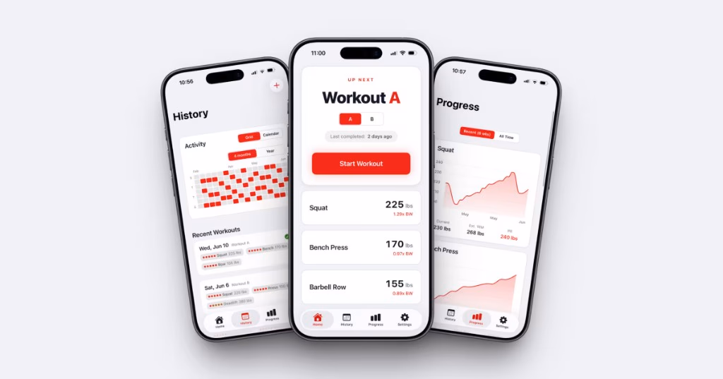 Stone 5x5 Workout Tracker preview